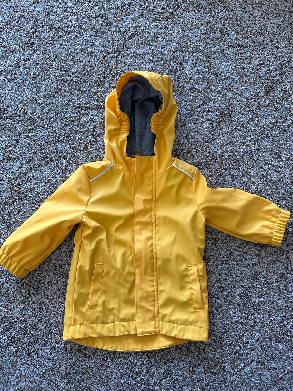 Cat & Jack Yellow Hooded Kids Raincoat